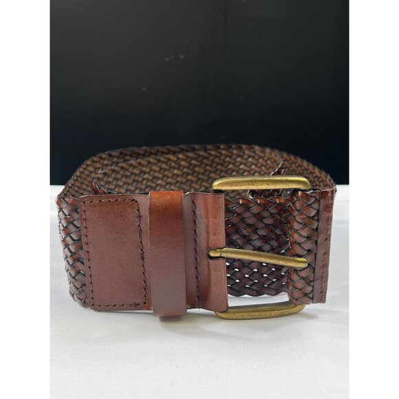 Accessories - Womens Genuine Bonded Leather Woven Belt SKU 7566
